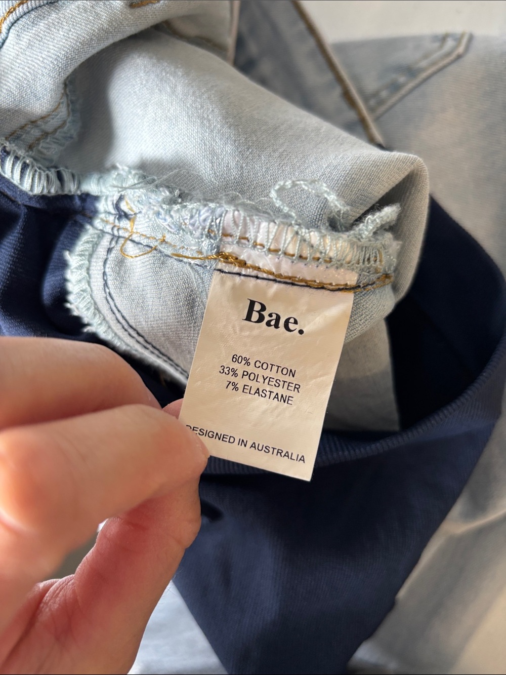 NEW Bae On The Move Mum Jean Blue Salt Size M - Picture 6 of 7